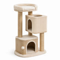 Tiragraffi per Gatti in Legno Compensato e Sisal Beige
