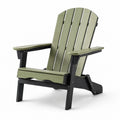Sedia Adirondack in Legno Composito Verde e Nero