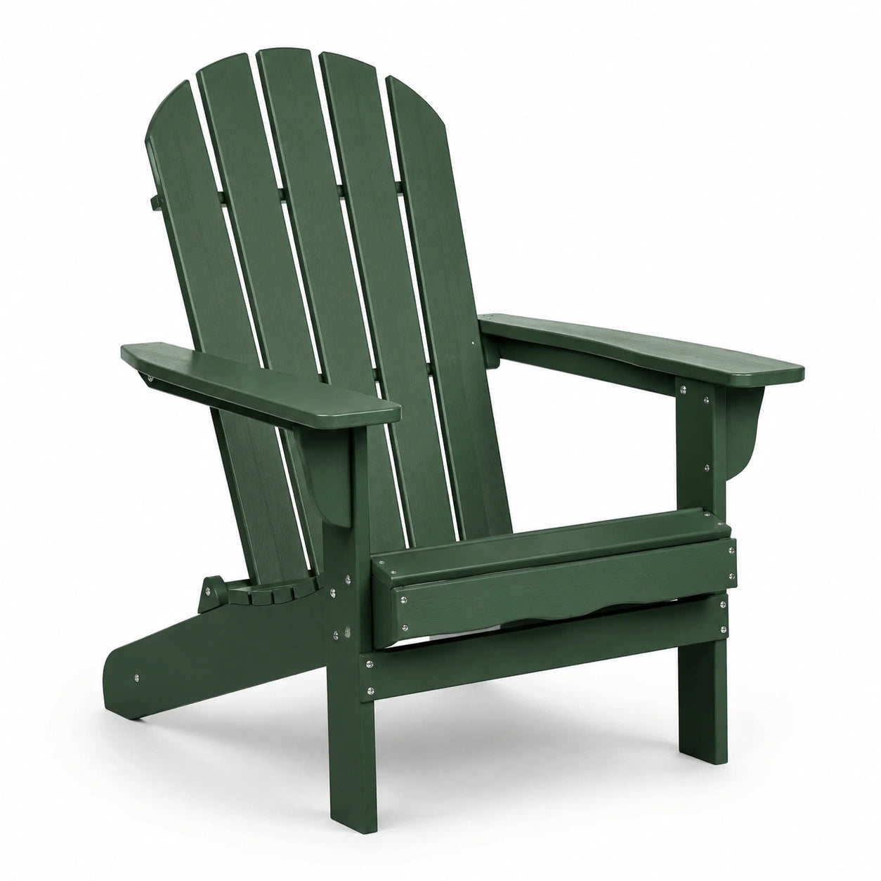 Sedia Adirondack in legno composito verde 90x80x95 cm