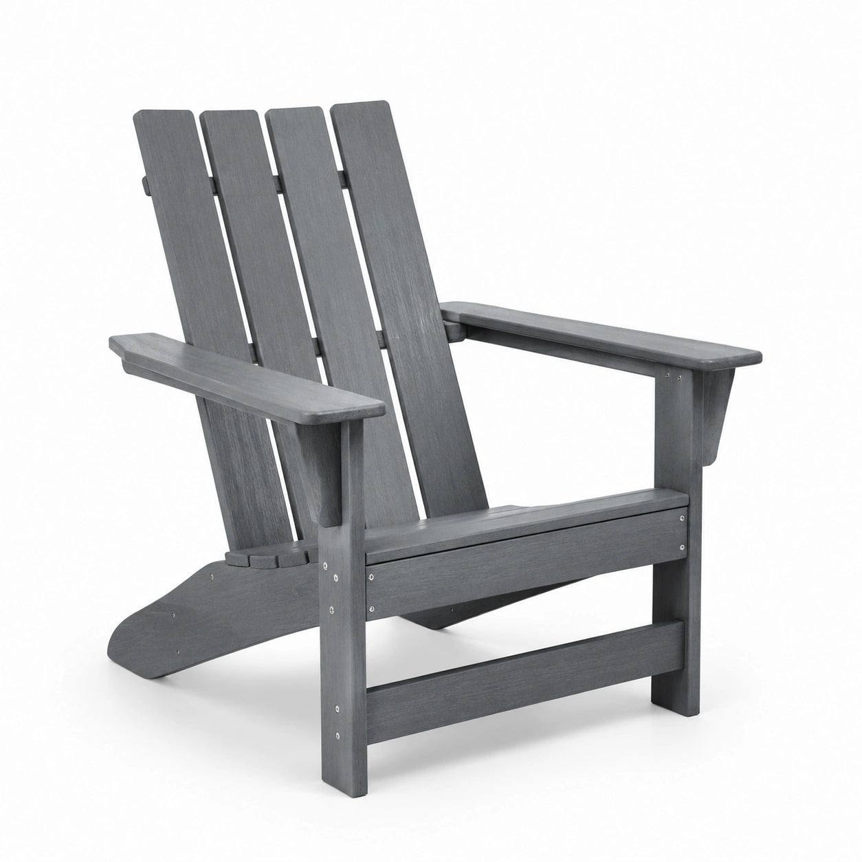 Sedia Adirondack in legno composito grigio 85x75x90 cm