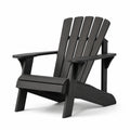Sedia Adirondack in legno nero per esterni