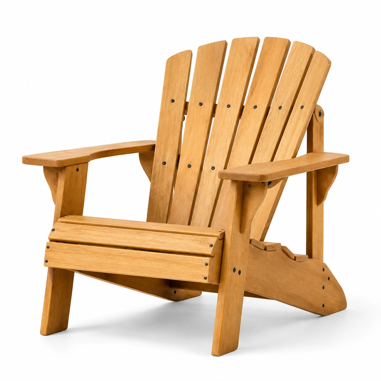 Sedia Adirondack in legno di acacia per esterni, 94x74x89 cm