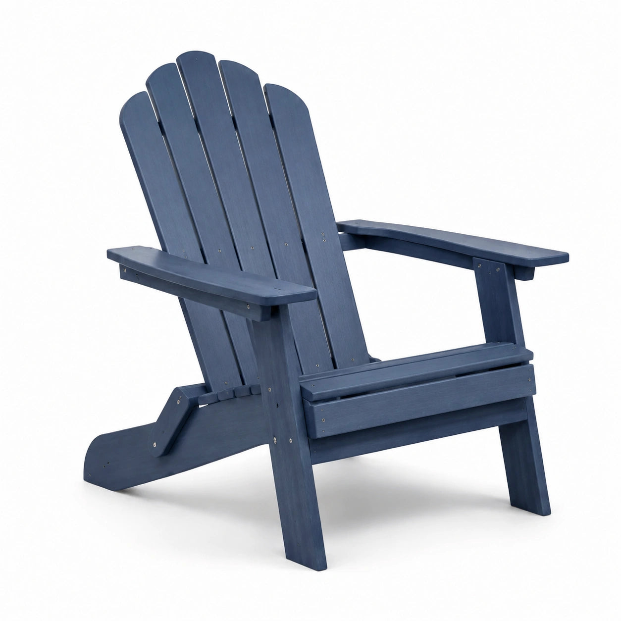 Sedia Adirondack in legno blu 75x90x88 cm